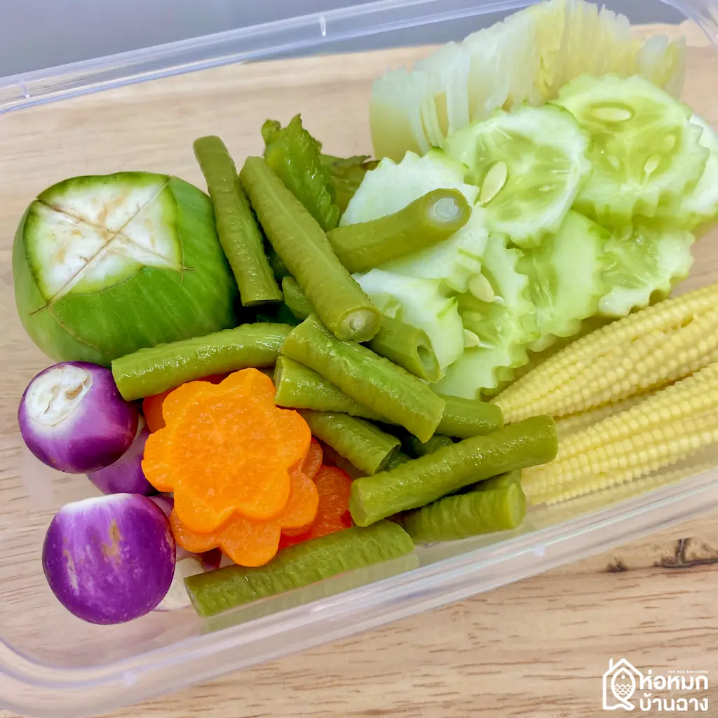 ชุดผักสด ผักต้ม